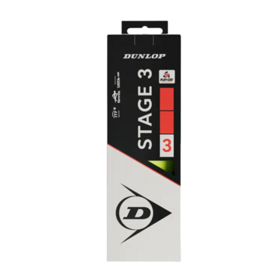 Dunlop Stage 3 Red Junior Tennis Balls (3 Ball Pack) - main image