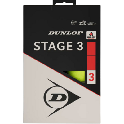 Dunlop Stage 3 Red Junior Tennis Balls (12 Ball Pack) - main image