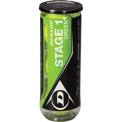 Dunlop Stage 1 Green Mini Junior Tennis Balls (3 Ball Can) - main image