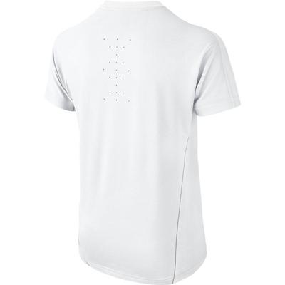 Nike Boys Contemporary Athlete Top - White/Metallic Zinc - main image