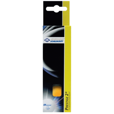 Schildkrot Prestige 2 Star Table Tennis Balls (Pack of 3) - Orange - main image