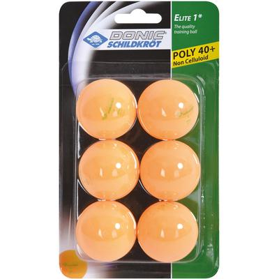 Schildkrot Elite 1 Star Table Tennis Balls - Orange (Pack of 6)