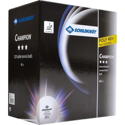 Schildkrot 3 Star Champion ITTF Poly 40+ Table Tennis Balls (120pk) - main image