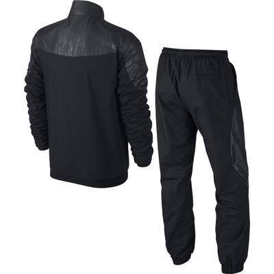 Nike Mens Hybrid Allover Print Matrix Tracksuit - Black/Metallic Silver - main image