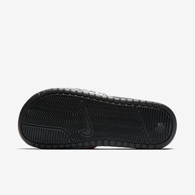 Nike Womens Benassi Just Do It Flip Flops - Black/Glow/Pink - main image