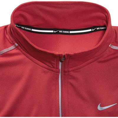 Nike Womens Reflective Element 1/2 Zip LS Running Top - Action Red - main image