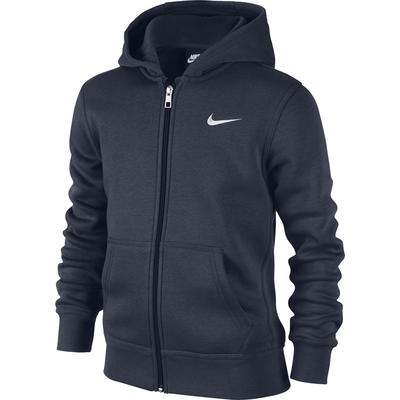Nike Boys YA76 Brushed Fleece Full-Zip Hoodie - Blue - main image