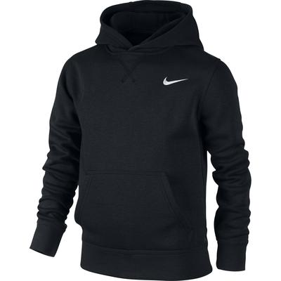 Nike Boys Brushed-Fleece Pullover Hoodie - Black - main image