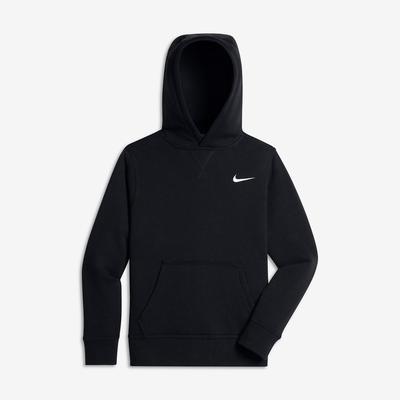 Nike Boys Brushed-Fleece Pullover Hoodie - Black - main image