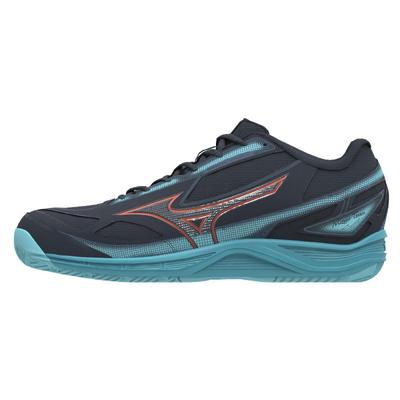 Mizuno Mens Break Shot 4 Tennis Shoes - Black/Blue - main image