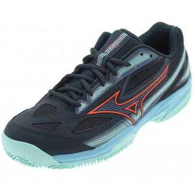 Mizuno Mens Break Shot 4 Tennis Shoes - Black/Blue - main image