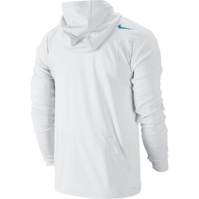Nike Mens Practice Knit Hoodie - White/Flash Lime/Blue Lagoon - main image