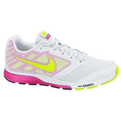 Nike Womens Zoom Fly Running Shoes - White/Volt/Hyper Pink - main image
