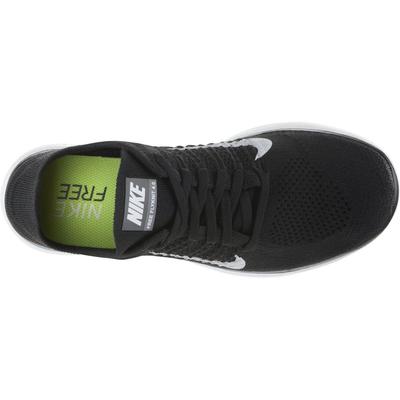 Nike Mens Free 4.0 FlyKnit Running Shoes - Black/White - main image