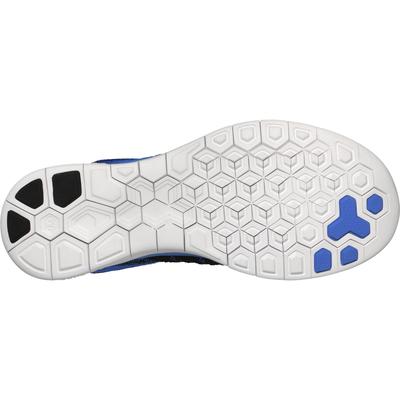 Nike Mens Free 4.0 FlyKnit Running Shoes - Black/Photo Blue/White - main image