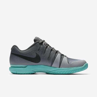 Nike Mens Zoom Vapor 9.5 Tour Tennis Shoes - Grey/Turquoise - main image