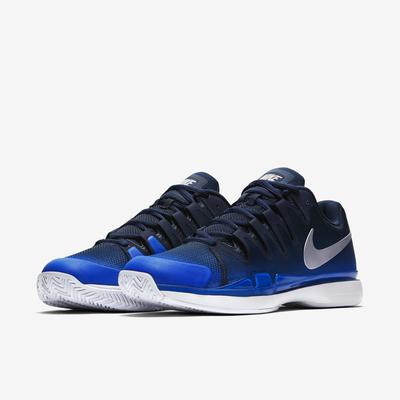 Nike Mens Zoom Vapor 9.5 Tour Tennis Shoes - Midnight Navy/Racer Blue - main image