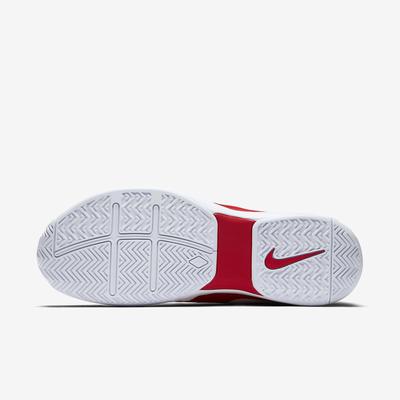 Nike Mens Zoom Vapor 9.5 Tour Tennis Shoes - Red/White - Tennisnuts.com