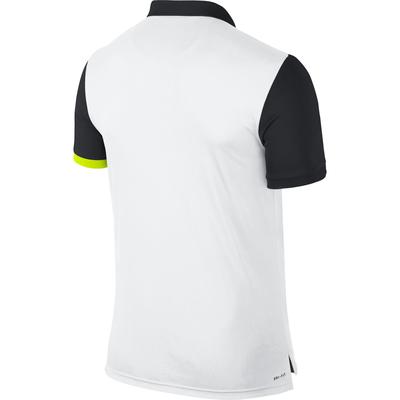Nike Mens Advantage Polo - White/Black/Volt - main image