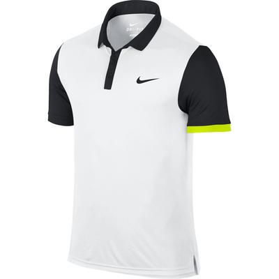 Nike Mens Advantage Polo - White/Black/Volt - main image