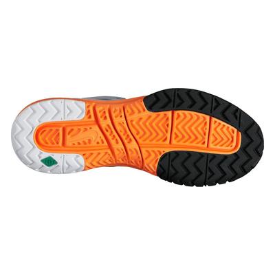 Nike Girls Vapor Court (GS) Tennis Shoes - Grey/Orange - main image