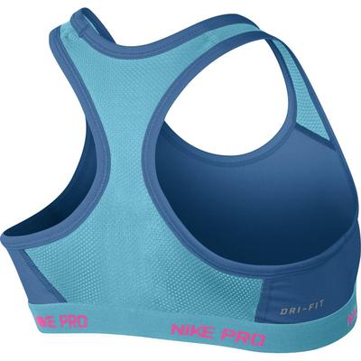Nike Girls Pro Hypercool Fitted Bra - Dark Blue/Clearwater - main image