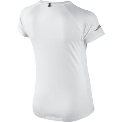 Nike Girls Miler Running SS Crew - White - main image