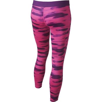 Nike Girls Pro Graphic Tights - Pink Pow/Bold Berry/Sunset Glow - main image