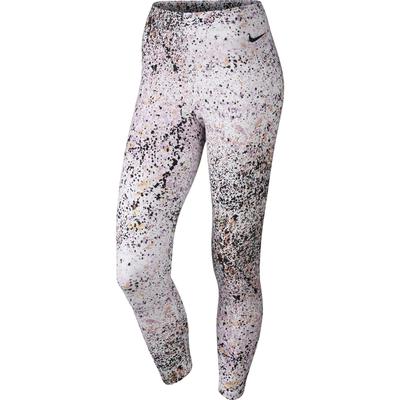 Nike Womens Club Printed Cropped Leggings - Fuchsia Glow/Black - main image