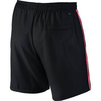 Nike Mens Court 7" Tennis Shorts - Black/Hot Lava - main image