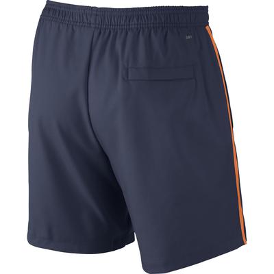 Nike Mens Court 7" Tennis Shorts - Midnight Navy/Bright Mandarin - main image