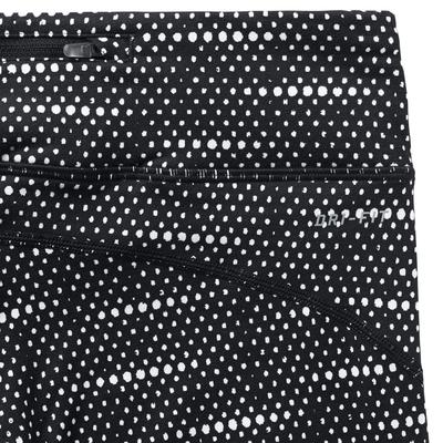 Nike Womens Dri-FIT Epic Run Printed Tights - Black/White - main image