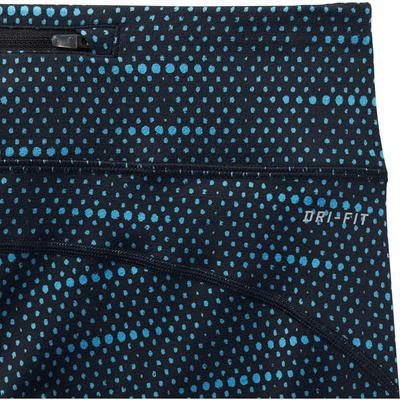 Nike Womens Dri-FIT Epic Run Tights - Black/Blue Lagoon/Reflective Silver - main image