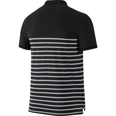 Nike Mens Advantage Dri-FIT Cool Polo - Black/Hot Lava - main image