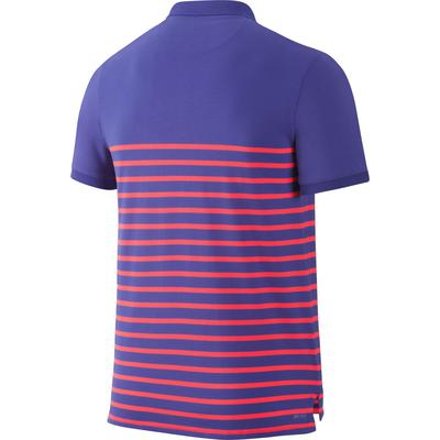 Nike Mens Advantage Dri FIT Cool Polo Persian Violet Hot Lava Tennisnuts
