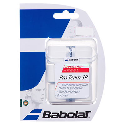 Babolat Pro Team SP Overgrip (3 Pack) - White - main image