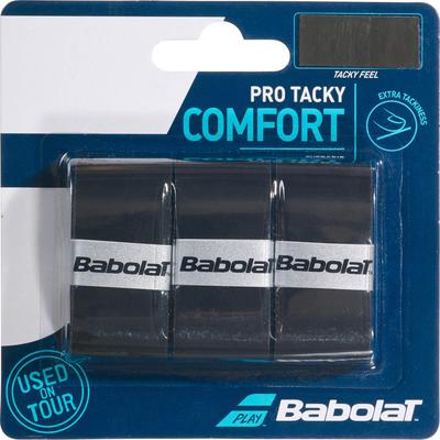 Babolat Pro Tacky Overgrips (Pack of 3) - Black - main image