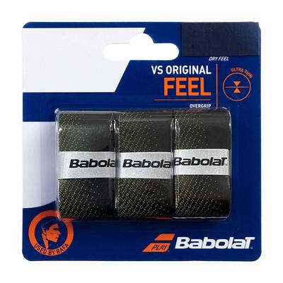 Babolat VS Original Overgrips (Pack of 3) - Black/Fluo - main image