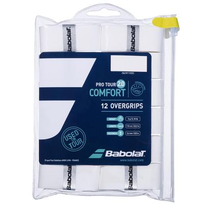 Babolat Pro Tour 2.0 Overgrips (Pack of 12) - White - main image