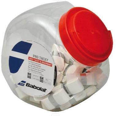 Babolat Pro Tacky Overgrips (Jar of 60) - White - main image