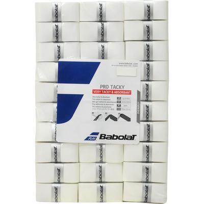 Babolat Pro Tacky Refill Overgrips (Pack of 60) - White - main image