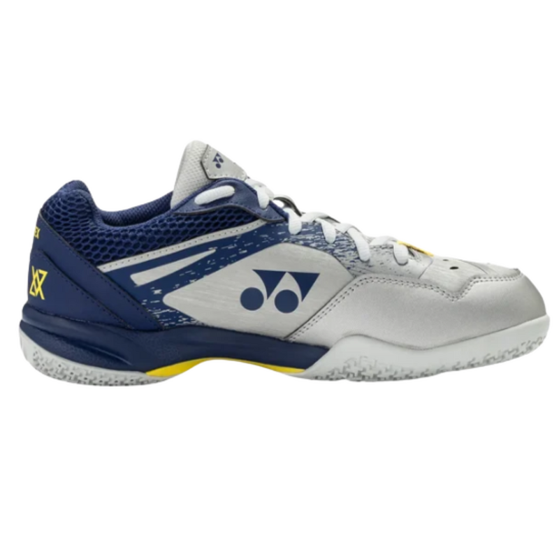 Yonex Unisex Power Cushion 65X4 VA Badminton Shoes - Silver/Navy - main image