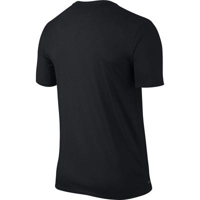 Nike Mens Swoosh Running T-Shirt - Black/Fireberry - main image