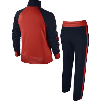Nike Girls T40 Tricot Tracksuit - Obsidian/Light Crimson - main image