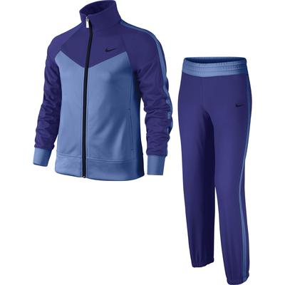 Nike Girls T40 Tricot Tracksuit - Deep Night/Chalk Blue - main image