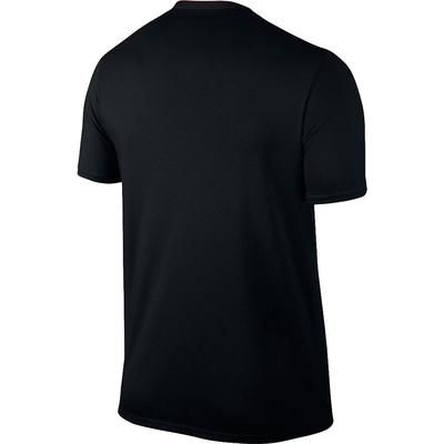 Nike Mens Run Dri-Blend Swoosh Running T-Shirt - Black/Volt - main image