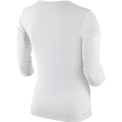Nike Womens Pure Long-Sleeve Top - White - main image