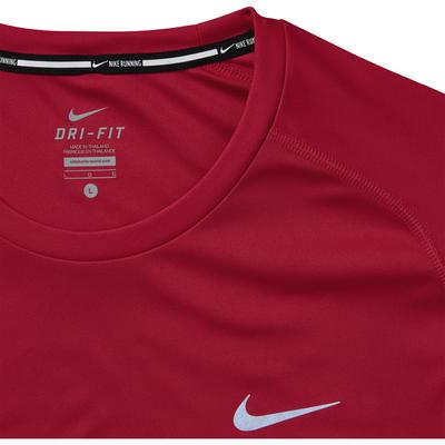 Nike Mens Dri-FIT Miler Top - Red - main image