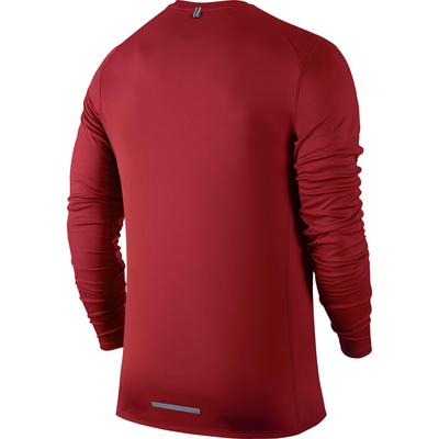 Nike Mens Dri-FIT Miler Long Sleeve Top - University Red - main image