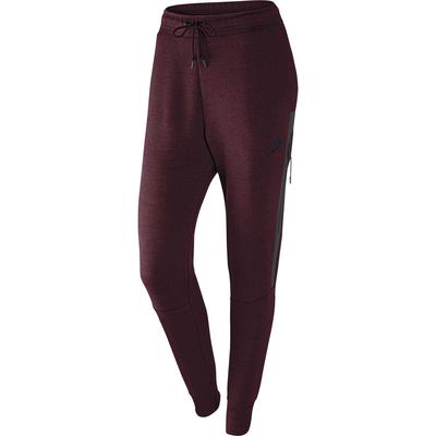 Nike Womens Tech Fleece Pants - Maroon - main image
